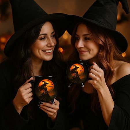 Personalized Halloween Witch Cauldron Mug